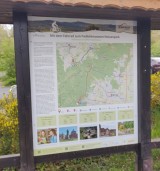 Hessenpark: neue Info-Tafel mit Fahrradrouten vom/zum Hessenpark