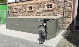 Hessenpark: neue Fahrradboxen, hier: Gesamtbild